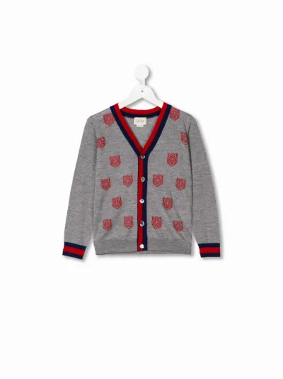 Gucci Kids Tiger cardigan with Web Eraldo HR