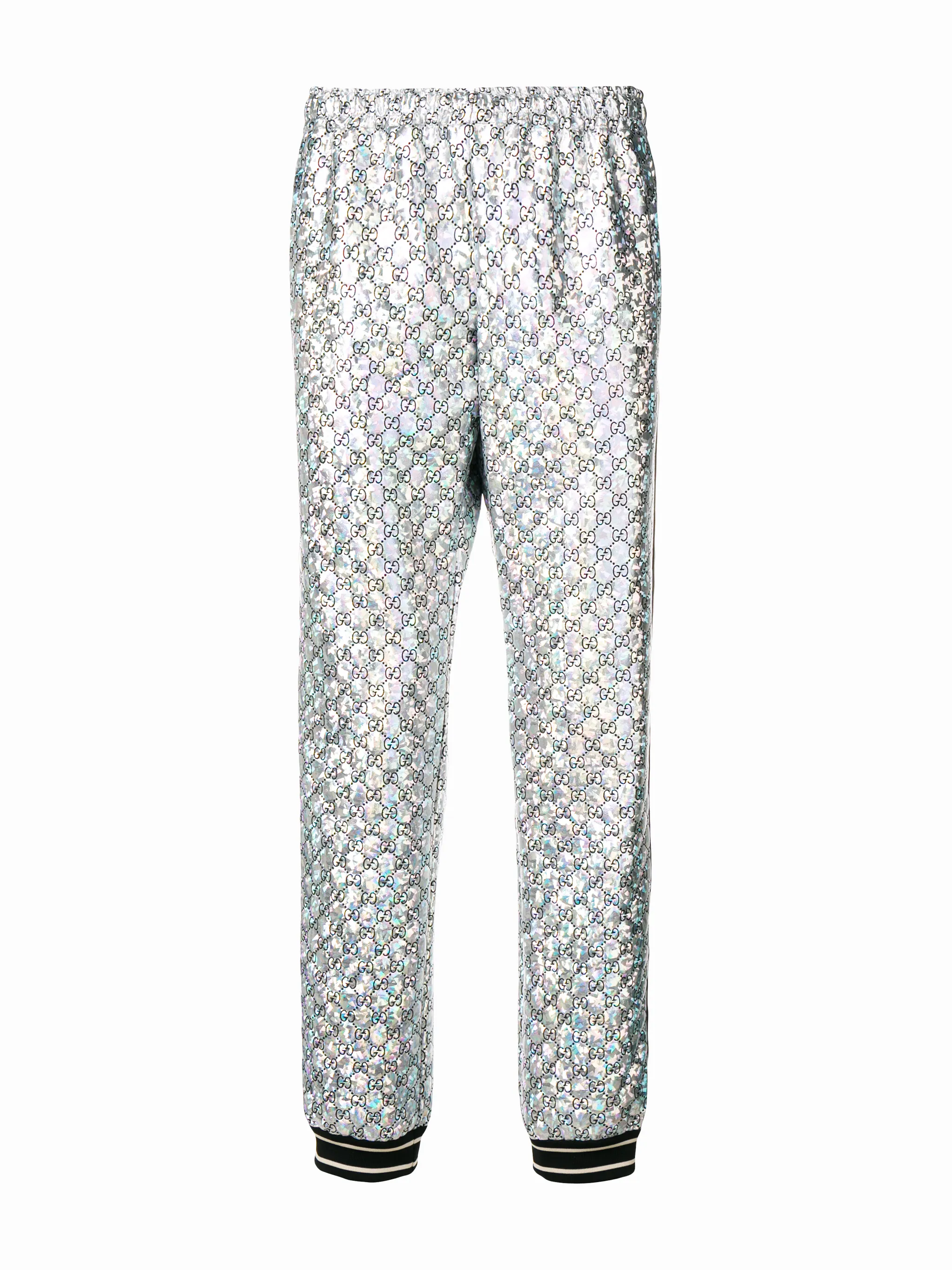 Laminated sparkling gg jersey jogging pant on sale