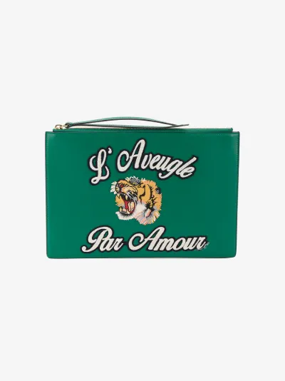 green gucci clutch