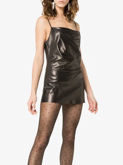 gucci leather dress
