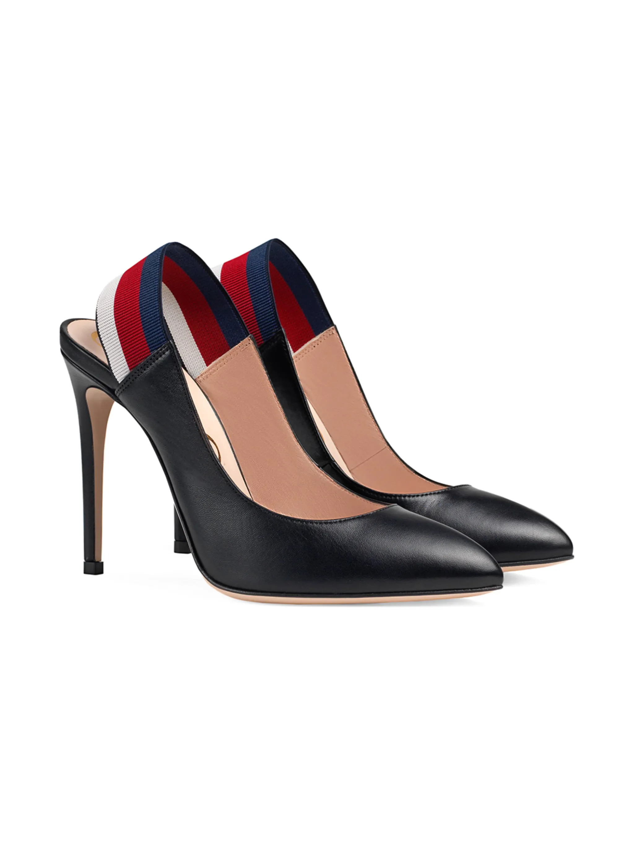 Gucci Leather Web slingback pump Eraldo FK