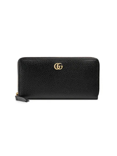 leather zip around wallet gucci