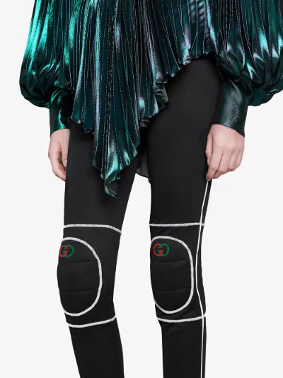 Leggings con applicazioni sulle ginocchia | Gucci | Eraldo.com