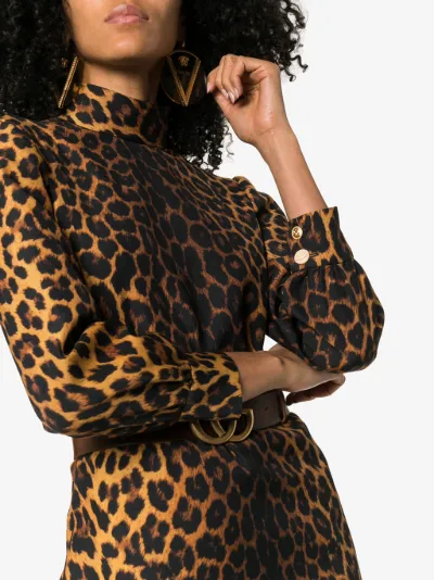 gucci leopard print dress