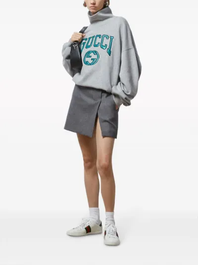 Gucci grey sweatshirt hot sale