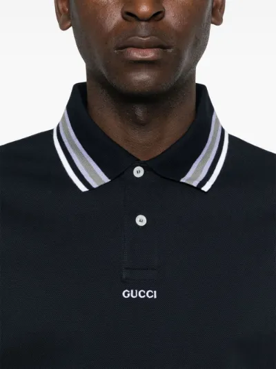 Gucci logo-embroidered polo shirt | Eraldo.com PN Gucci logo-embroidered polo shirt | Eraldo.com PN