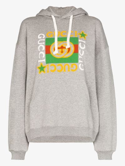 gucci print hoodie