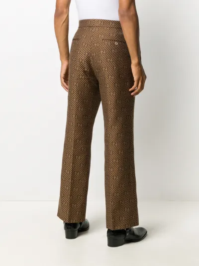 gucci print trousers