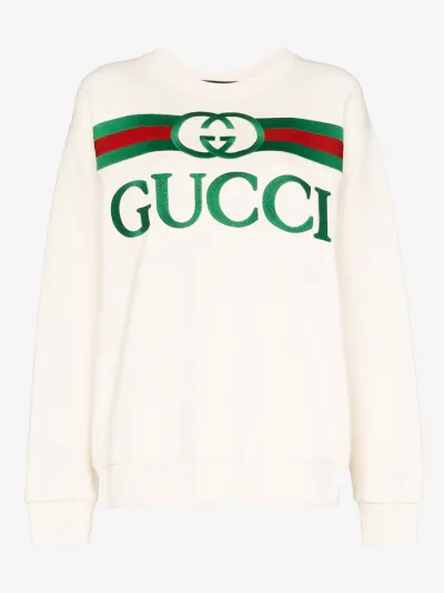 gucci logo print hoodie