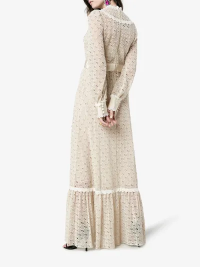 gucci white lace dress
