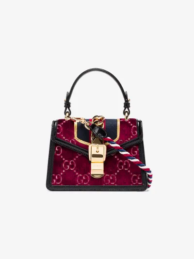 gucci sylvie mini velvet