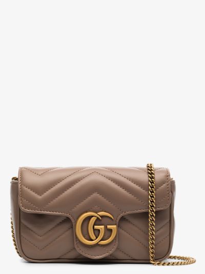 gg marmont mini leather shoulder bag