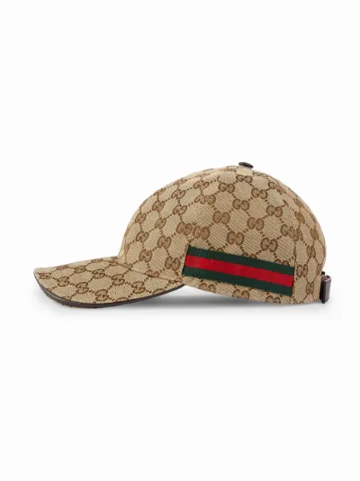 original gg canvas baseball hat with web