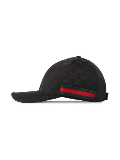 original gg canvas baseball hat with web