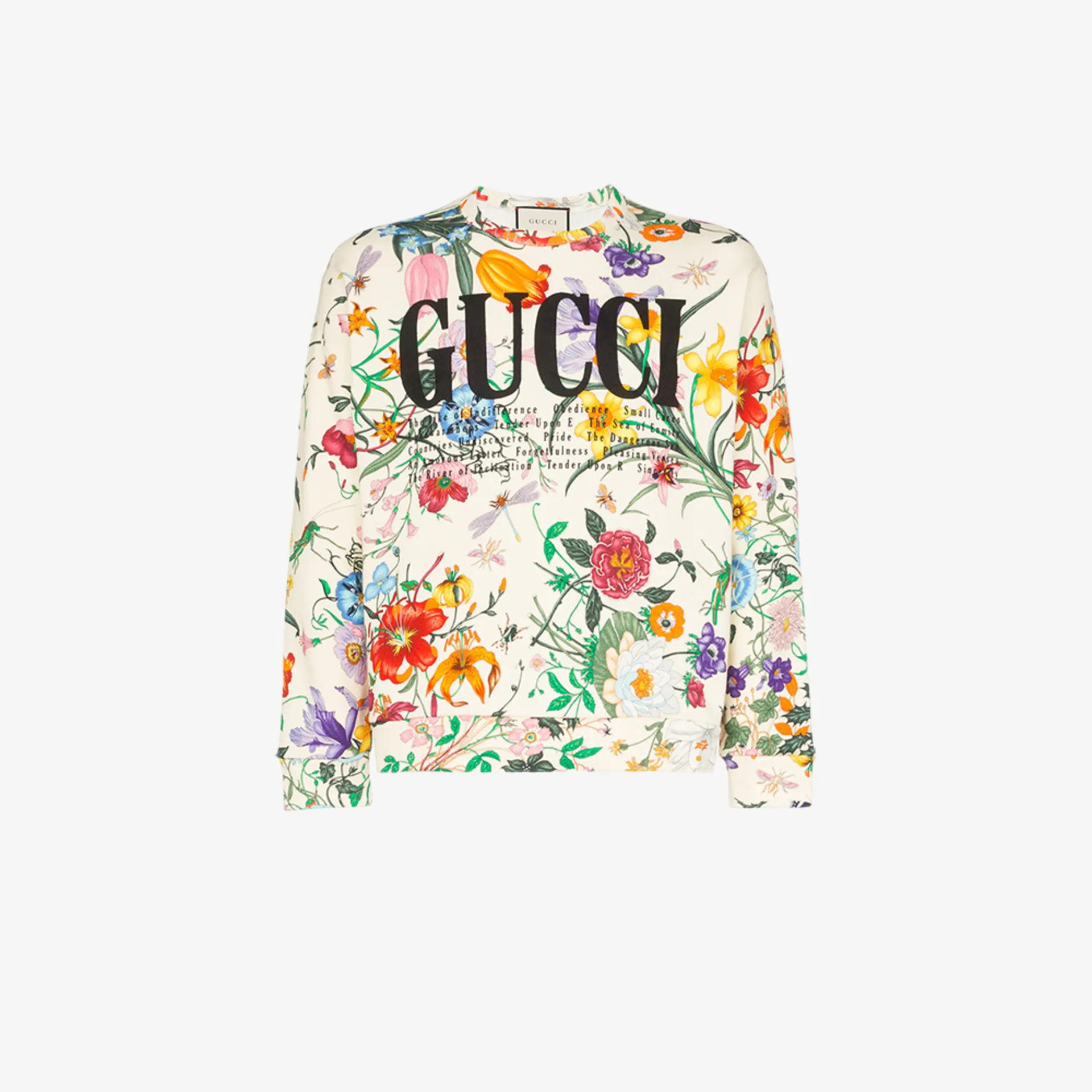 gucci print sweater