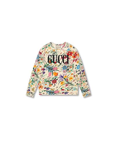 oversize sweatshirt with gucci print