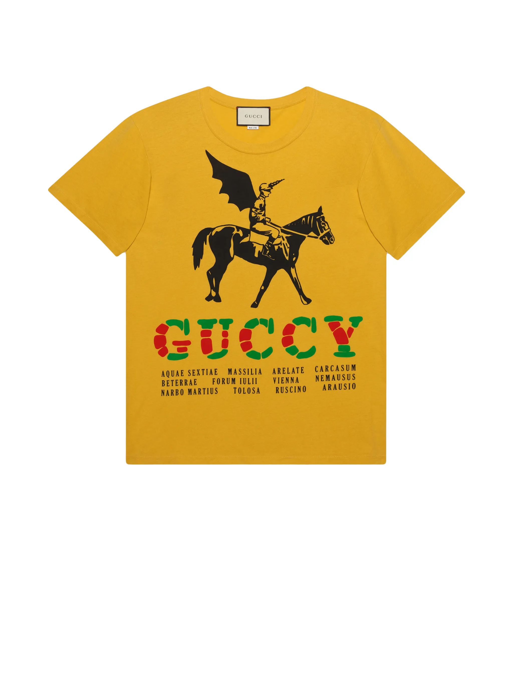 Gucci Oversize t shirt with winged jockey Eraldo DE