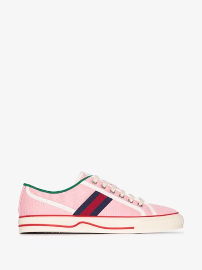 Gucci pink tennis 1977 canvas sneakers 