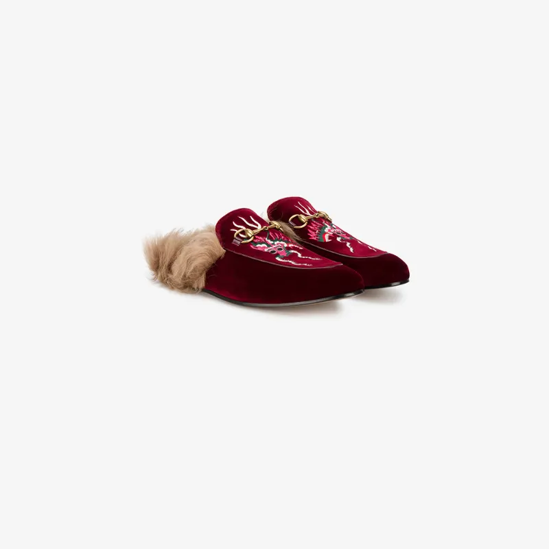 gucci princetown slipper red
