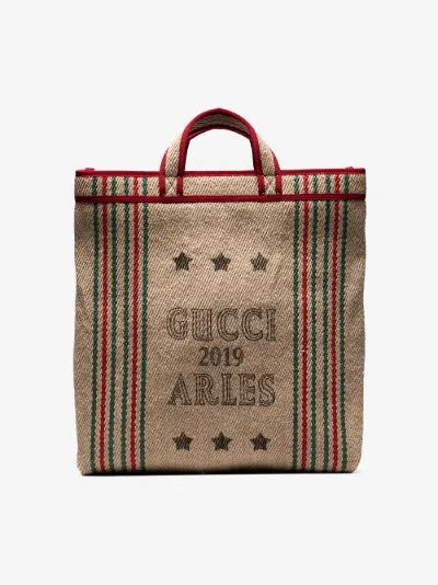 gucci print tote bag