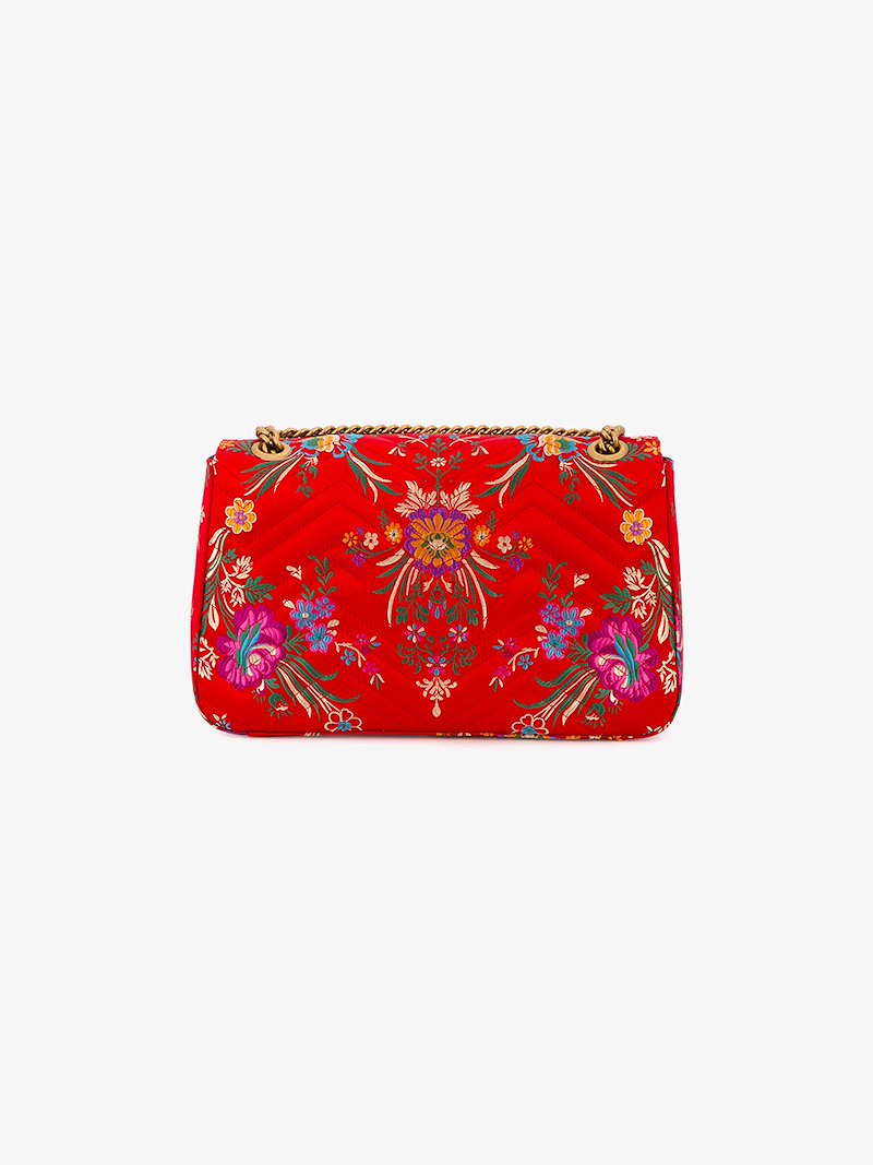 red floral gucci bag