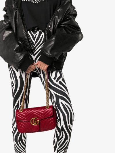 gucci gg marmont small leather shoulder bag