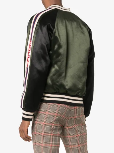 acetate bomber with gucci stripe