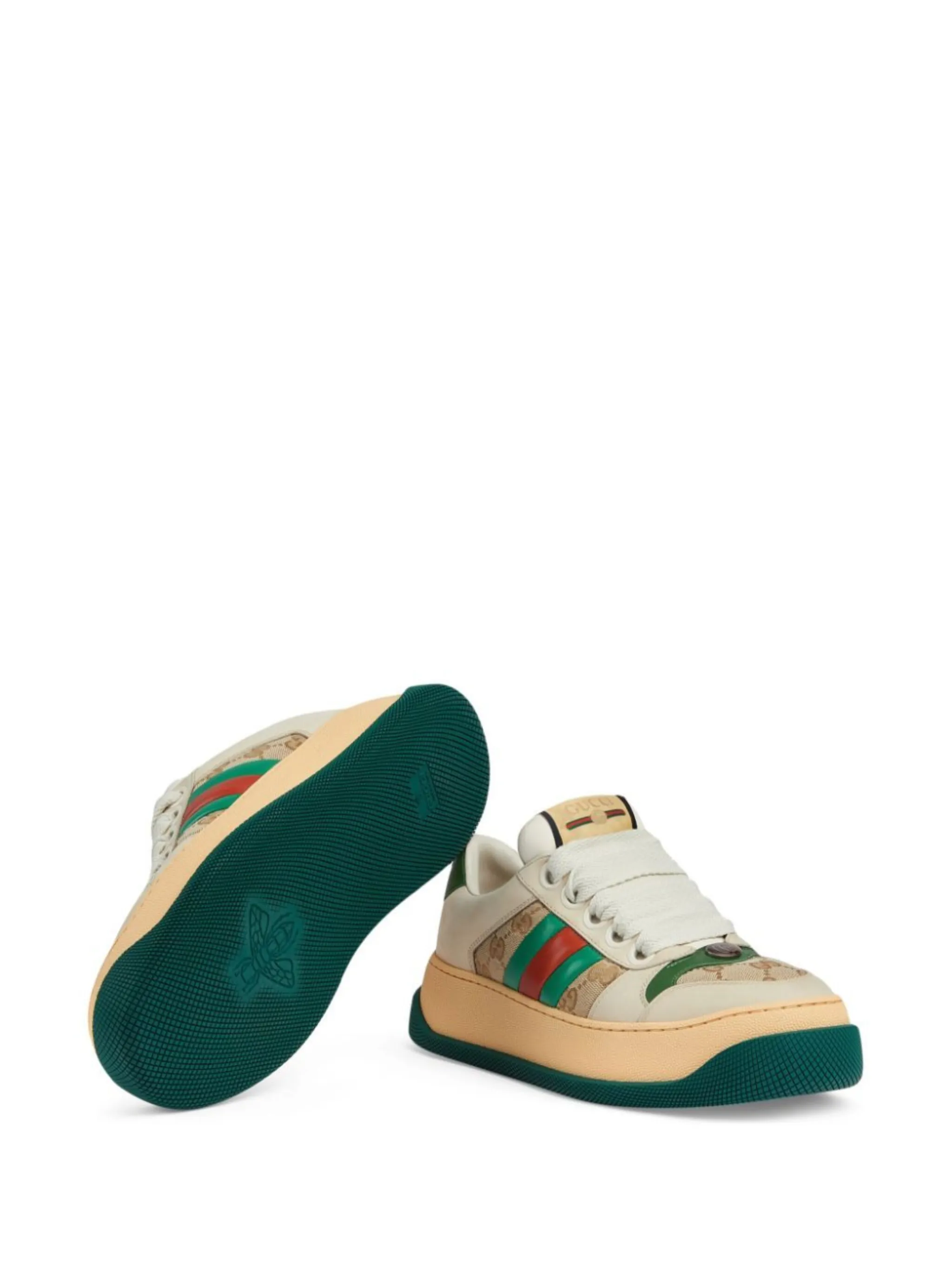 【送料&関税込】Gucci Screener Sneakers Gucci Screener Embossed-Leather Sneakers | Saks Fifth Avenue
