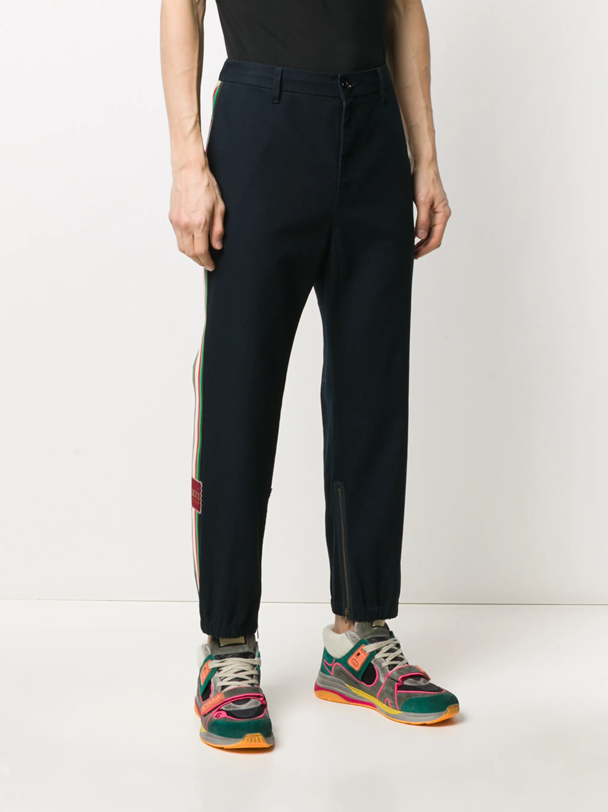 Gucci side stripe straight leg trousers Eraldo FR