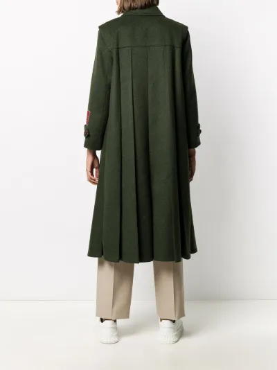 gucci green wool coat
