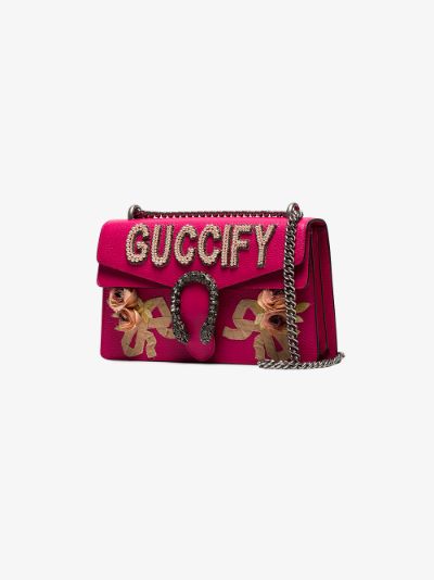 Small Pink Guccify Dionysus shoulder bag展示图