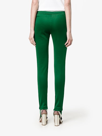 gucci striped jersey track pants