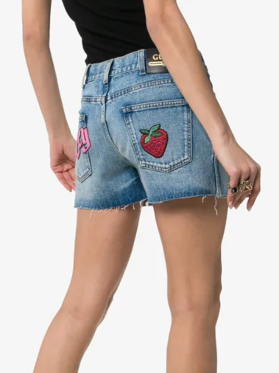 gucci strawberry shorts