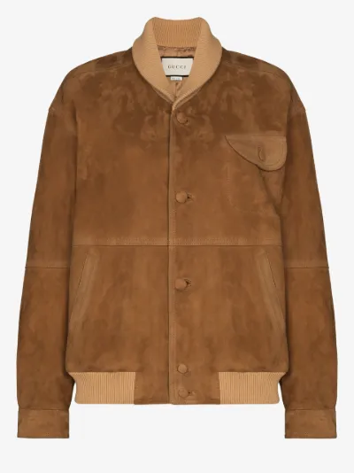 gucci suede bomber jacket