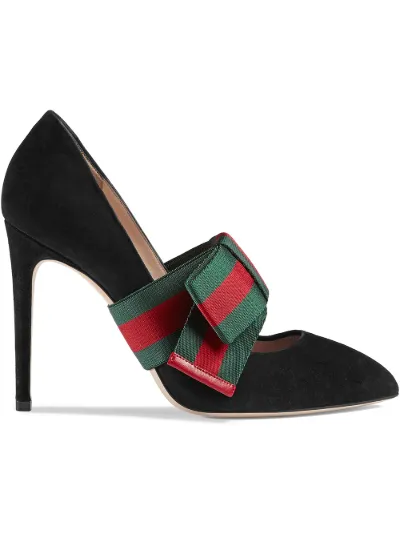 gucci suede pumps