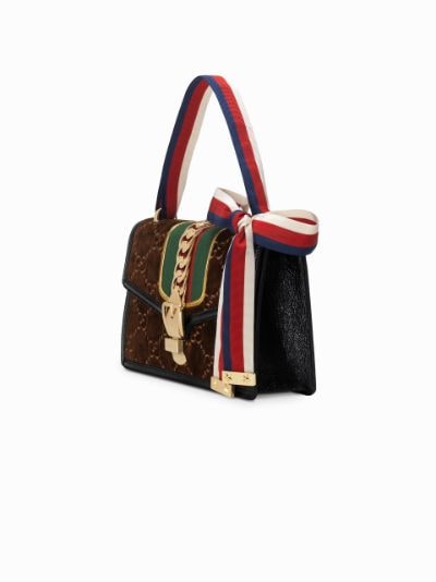 Gucci sylvie velvet discount bag