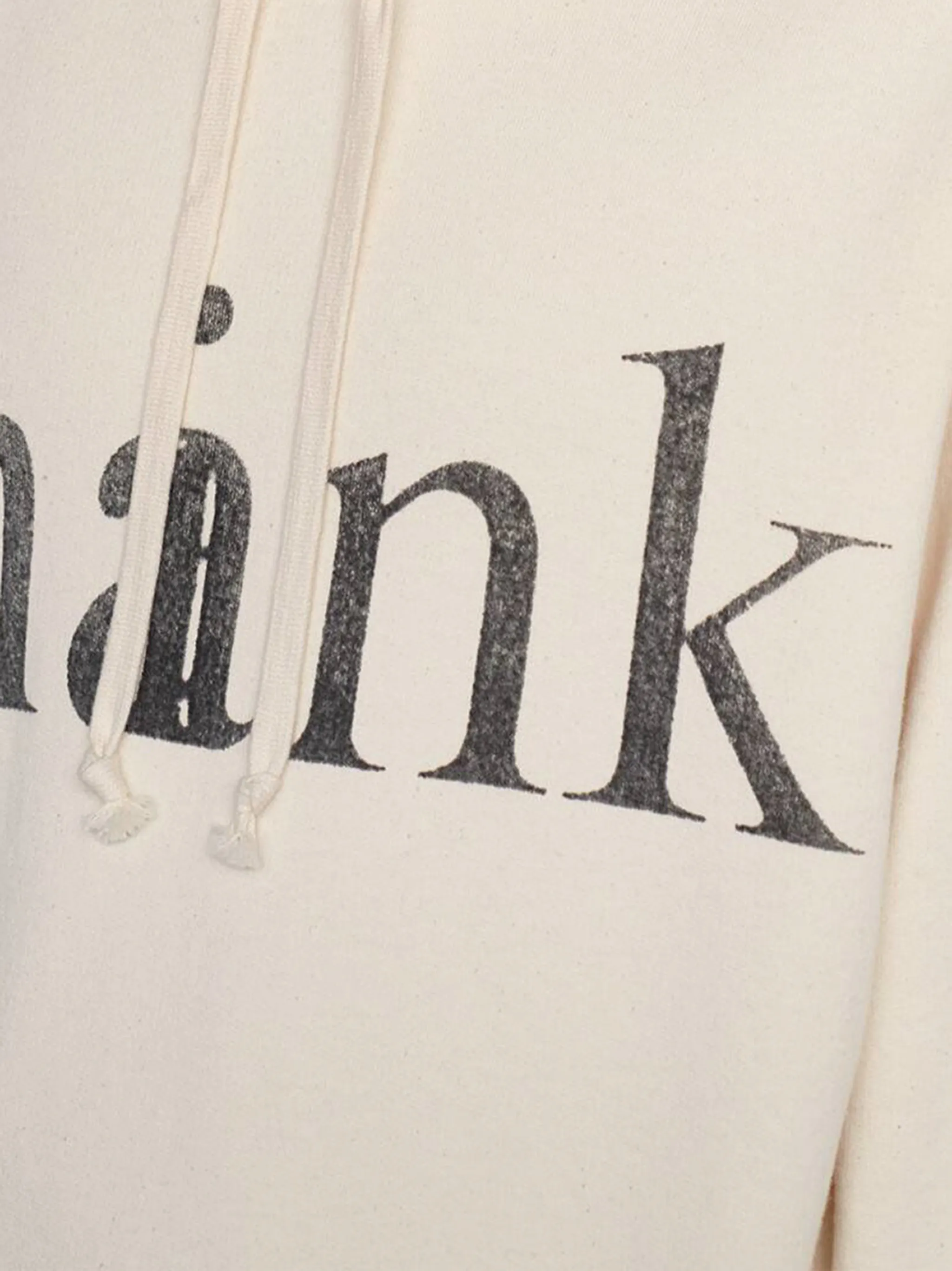Gucci Think/Thank print drawstring hoodie | Eraldo.com US