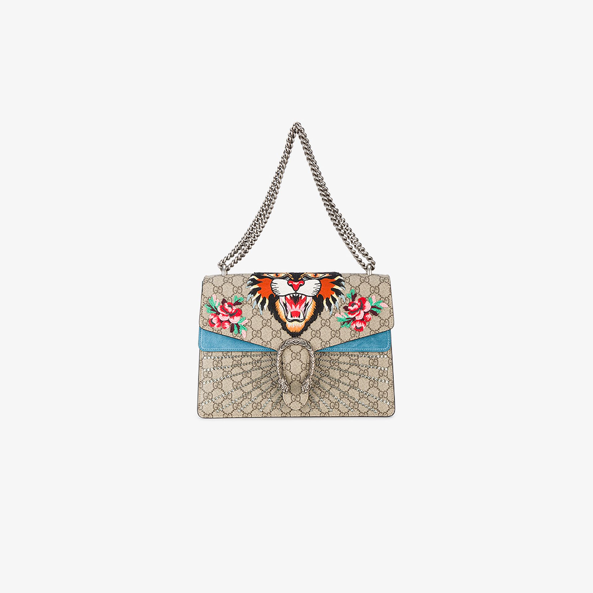 gucci embroidered shoulder bag