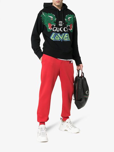 gucci cotton sweatshirt with tigers