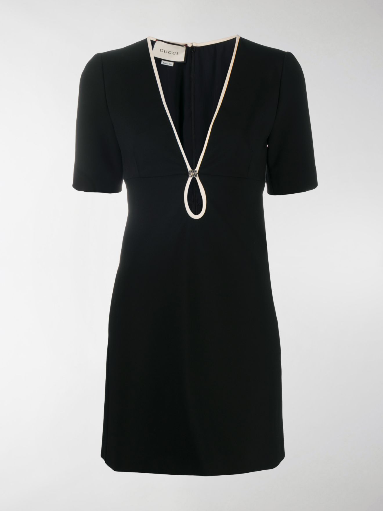 gucci v neck dress