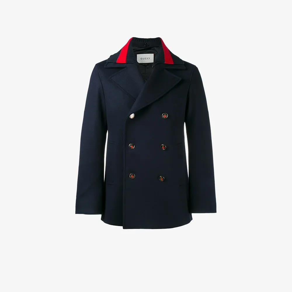 gucci peacoat mens