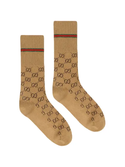 brown gg socks