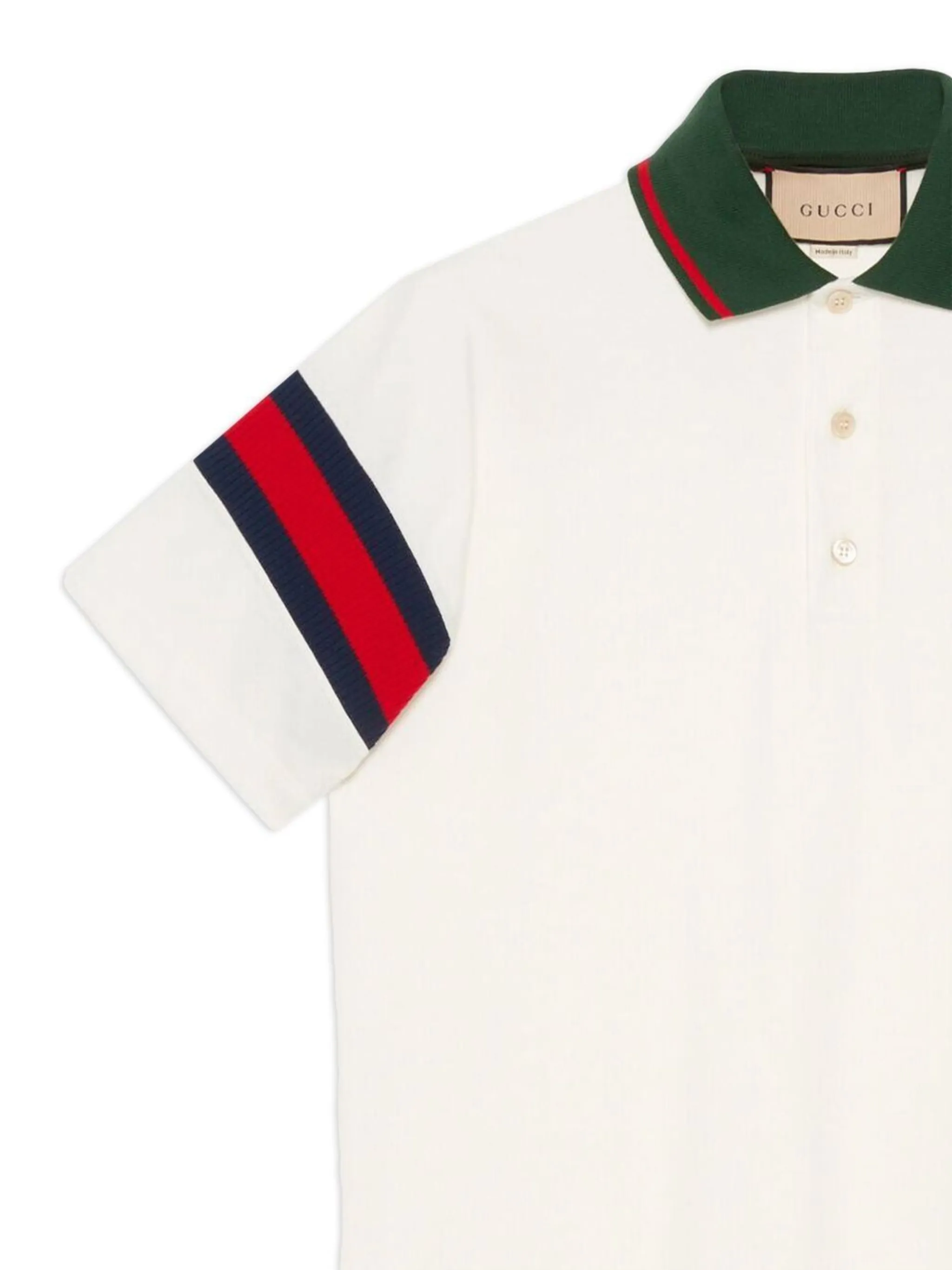 Gucci Web stripe jersey polo shirt Eraldo US