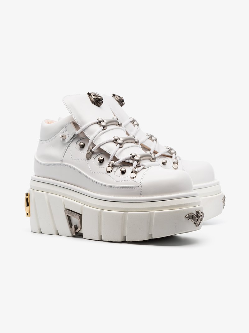 gucci flashtrek chunky leather sneakers athletic
