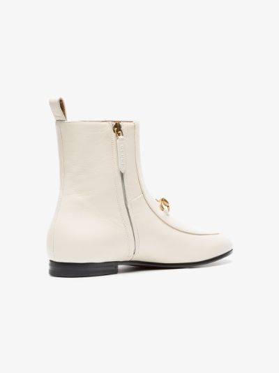 gucci white ankle boots