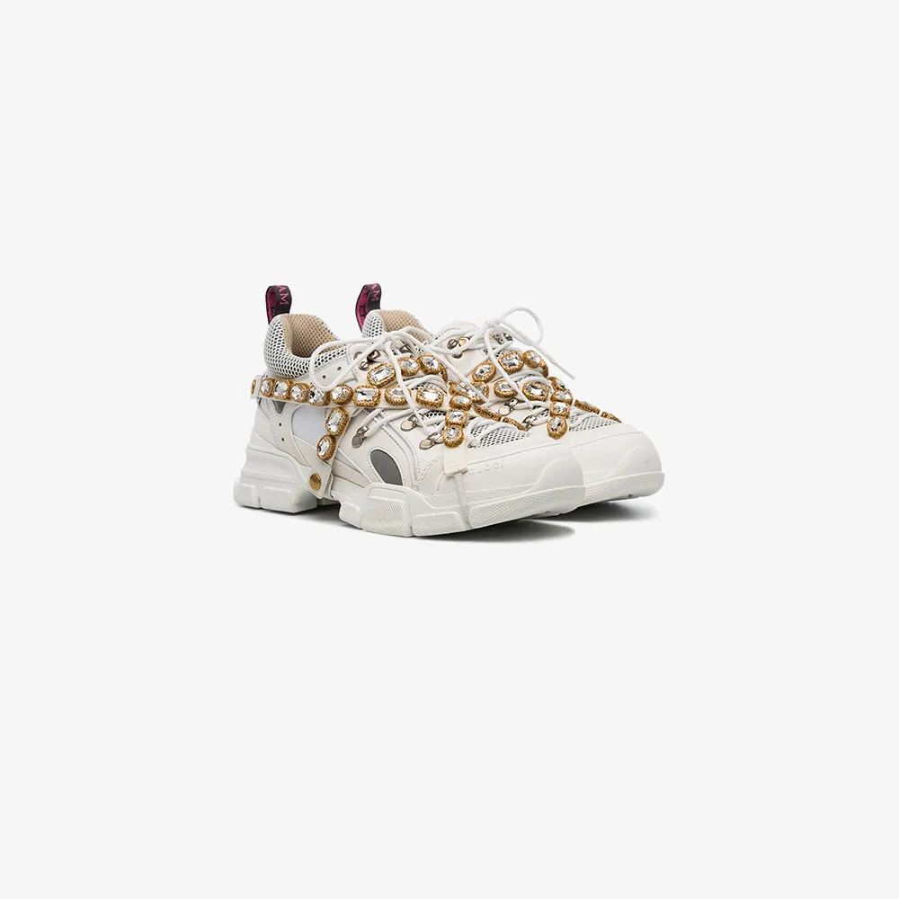 gucci platform sneakers with crystals