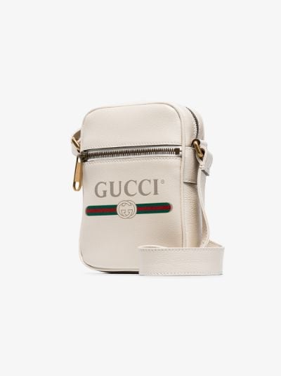 white gucci messenger bag