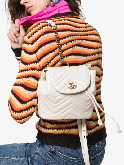 gucci marmont backpack white