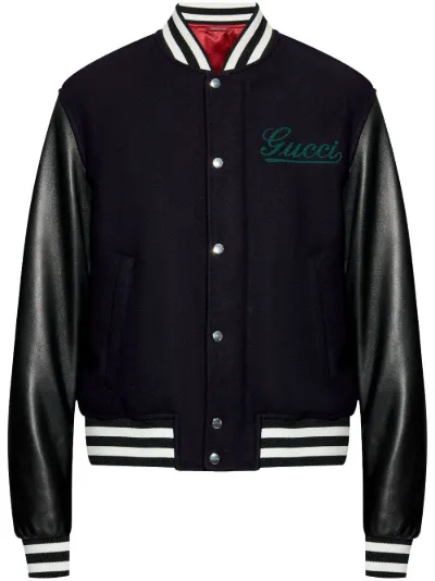 Black gucci bomber jacket online