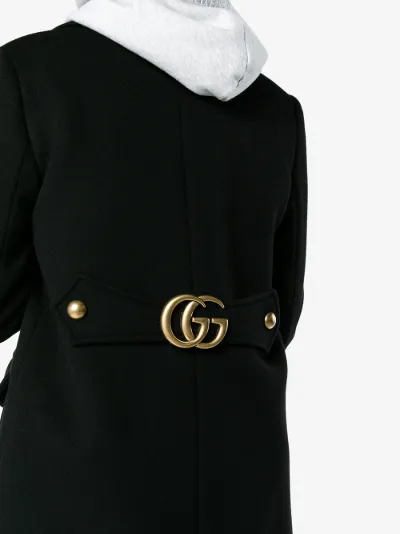 gucci wool coat double g